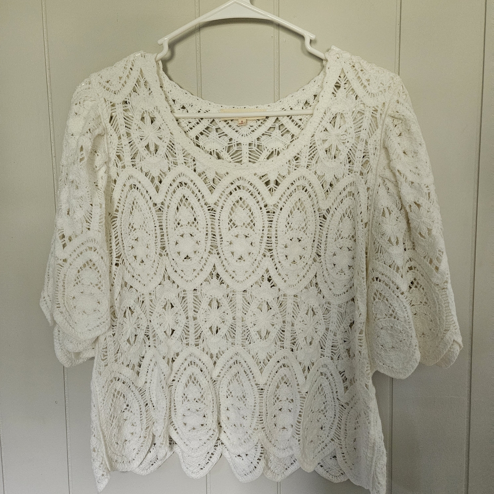 Solitaire Cream Lace Women's Blouse